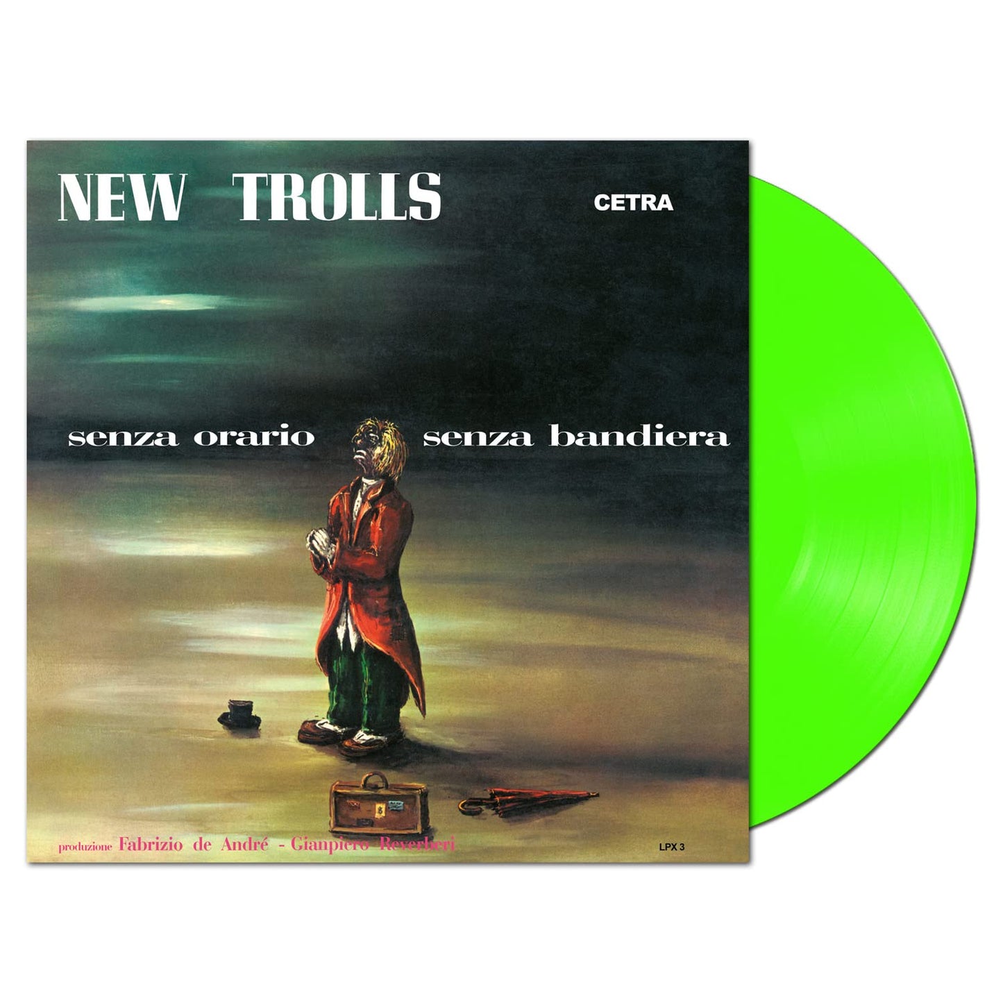 New Trolls - Senza Orario Senza Bandiera [Limited Gatefold, 180-Gram Clear Green Colored Vinyl] Vinyl Record Album Cover