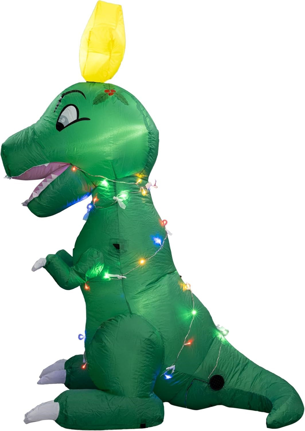 T-Rex Dino Funny Indoor/Outdoor Inflatable Light Up Xmas Season Yard Decoration