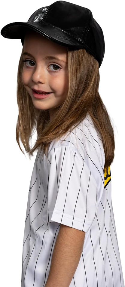 Warriors Baseball Team Pinstriped Jersey Pants and Hat Kids