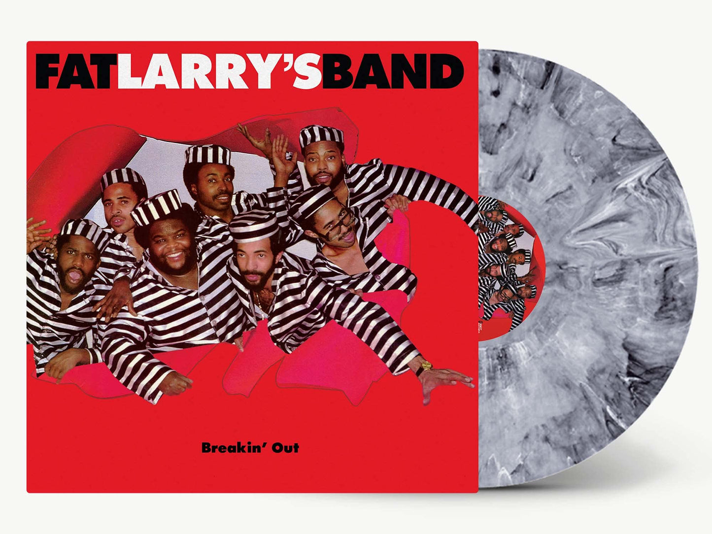 Fat Larry's Band - Breakin Out [180-Gram Clear With Black & White Swirl Colored Vinyl] Vinyl Record Album Cover