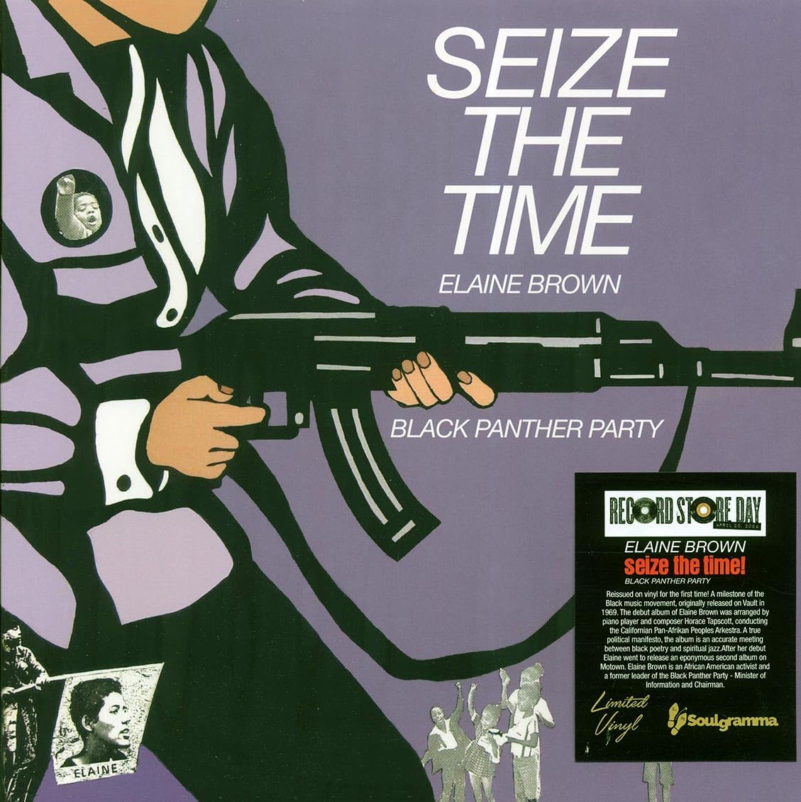 Elaine Brown - Seize The Time / Black Panther Party [Limited Edition] (Uk) Vinyl Record Album Cover