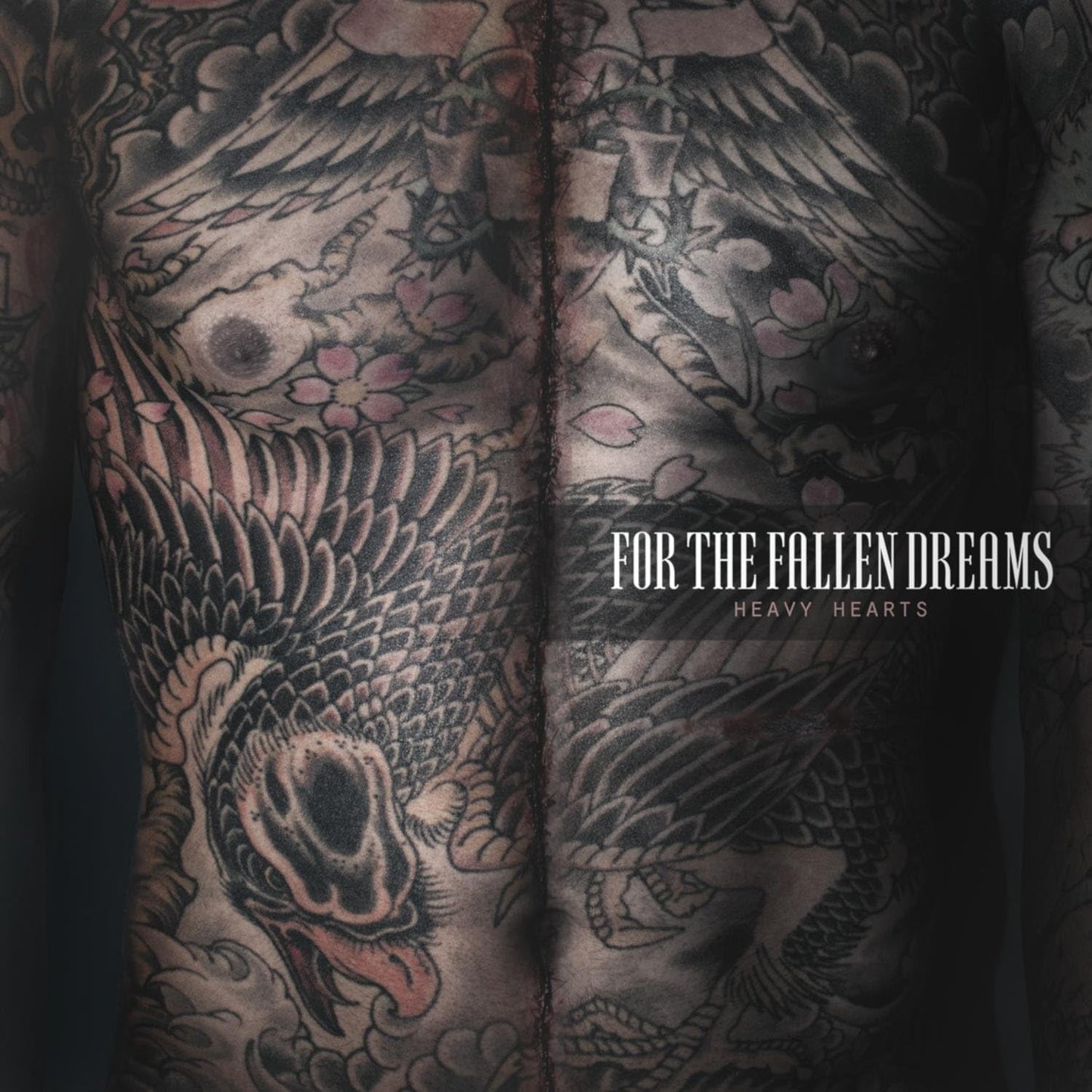 For The Fallen Dreams - Heavy Hearts (Blk) [Colored Vinyl] (Pnk) Vinyl Record Album Cover