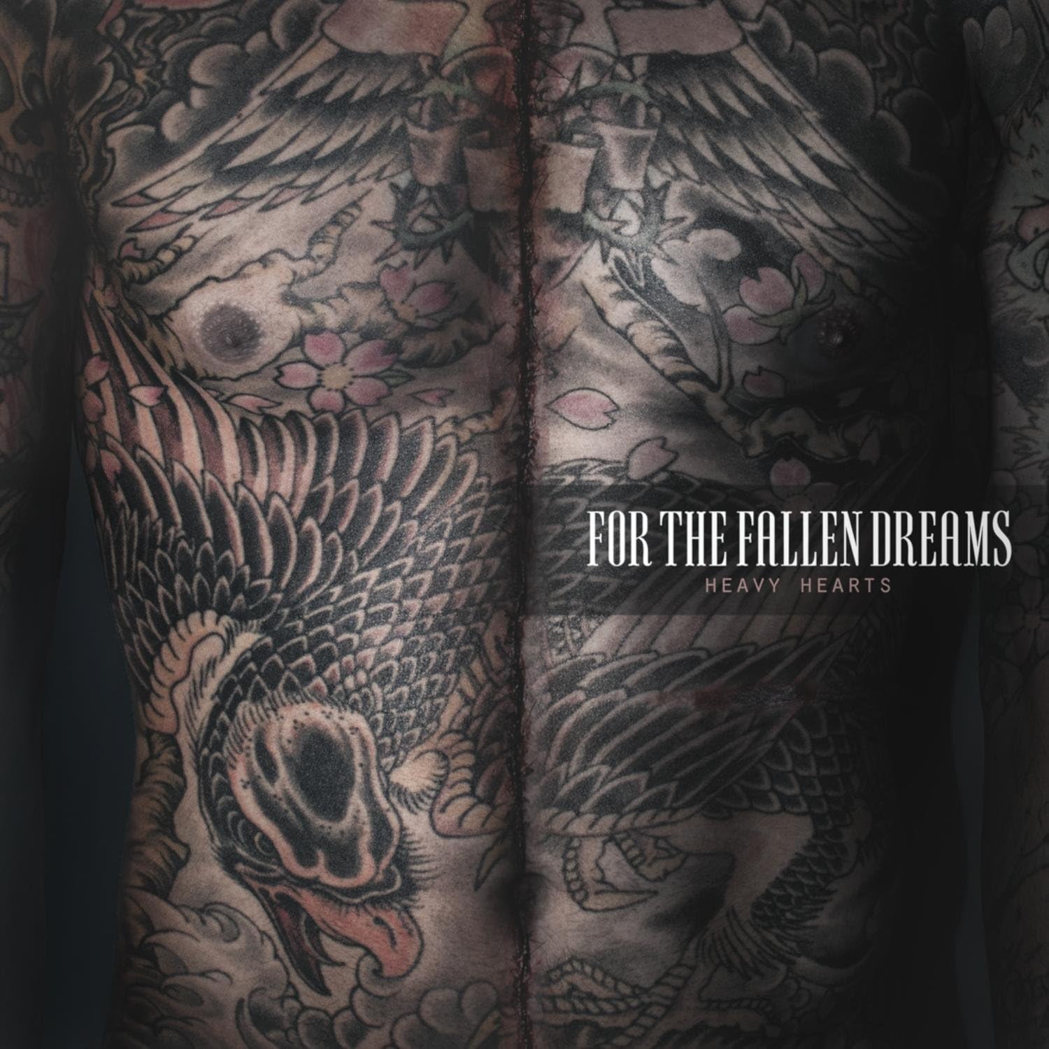 For The Fallen Dreams - Heavy Hearts (Blk) [Colored Vinyl] (Pnk) Vinyl Record Album Cover