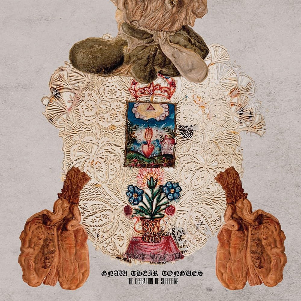 Gnaw Their Tongues - Cessation Of Suffering [Colored Vinyl] (Gry) Vinyl Record Album Cover