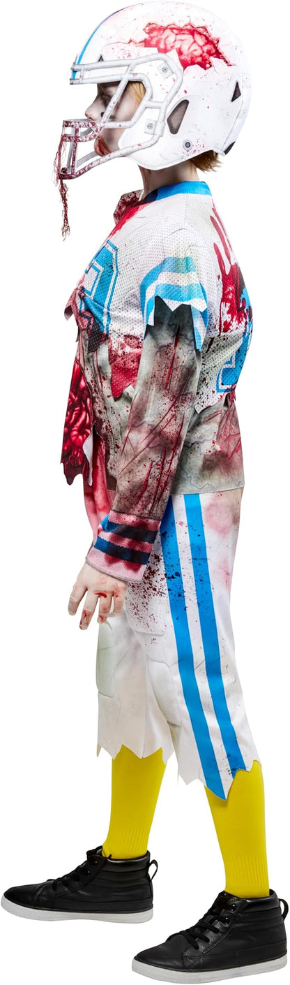 Zombie Football Player Boys Kids Youth Halloween Costume Cosplay