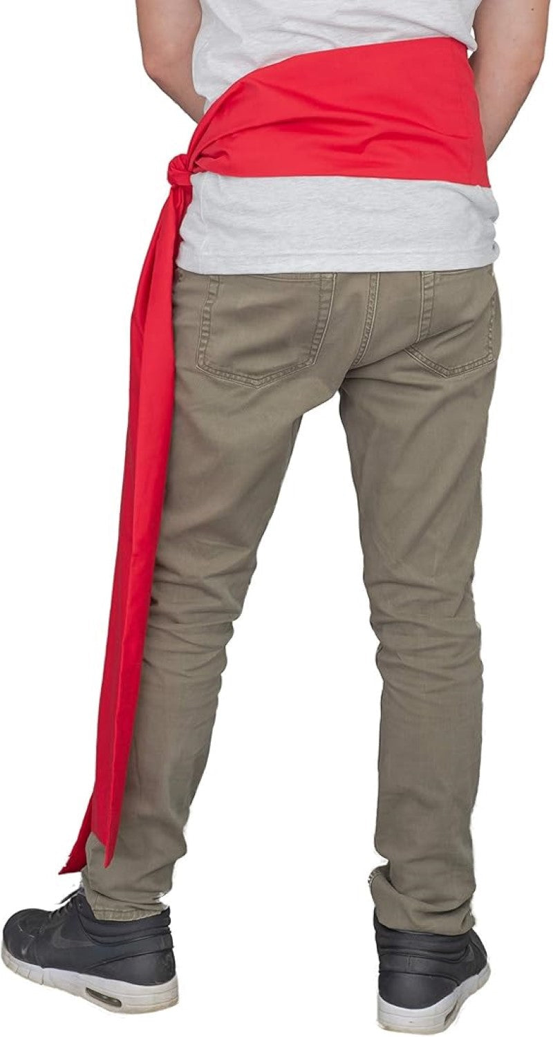 Adult Red Renaissance Fair Halloween Cosplay Costume Sash