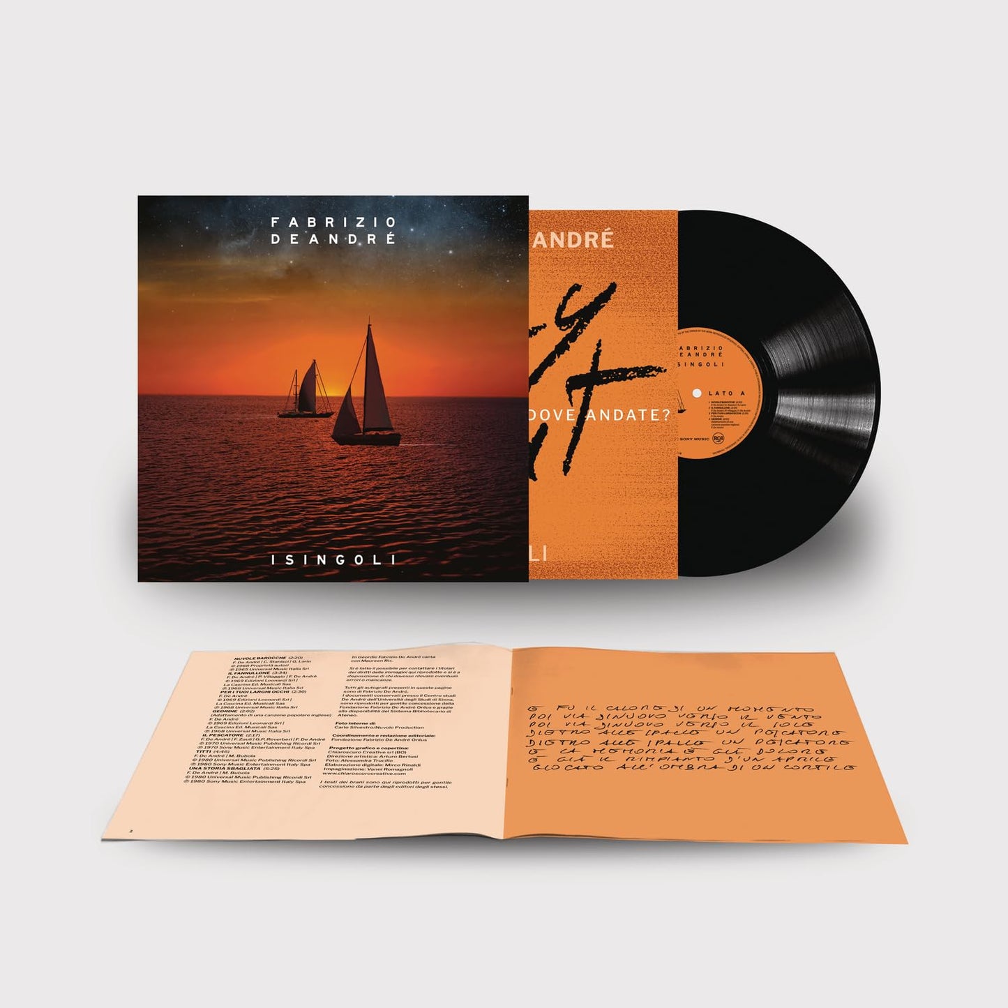 De Fabrizio Andre - I Singoli (Blk) [180 Gram] (Ita) Vinyl Record Album Cover