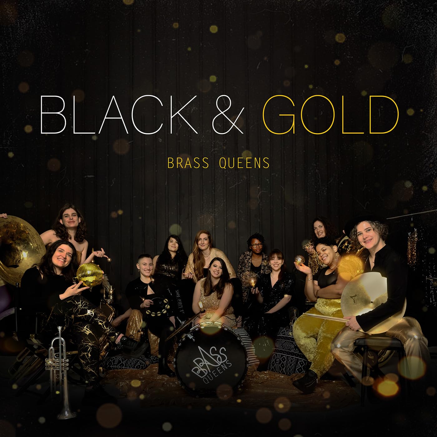 Brass Queens - Black & Gold (Blk) (Gol) [LP] Vinyl Record Album Cover