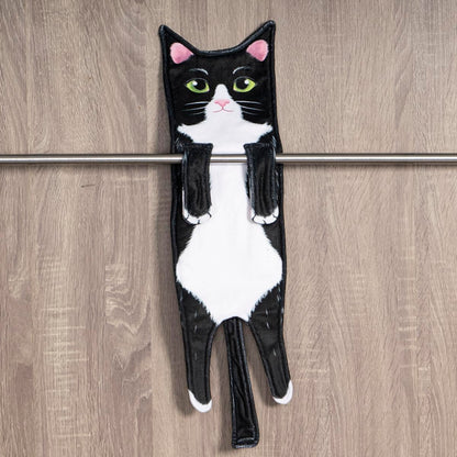 Animal Funny Themed Hanging Hand Towels for Bathroom & Kitchen – Soft Decorative Face Washcloths with 10 Cute Designs