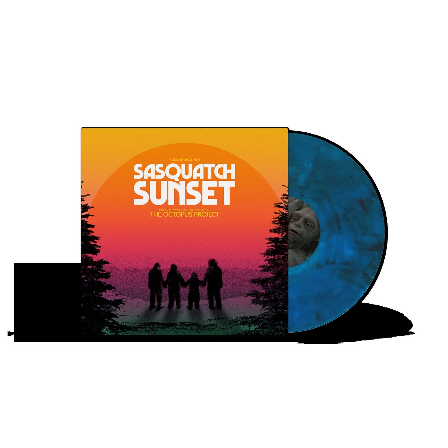 Octopus Project (Blue) (Colv) (Ofgv) (Smok) (Uk) - Sasquatch Sunset - O.S.T. (Blue) [Colored Vinyl] (Ofgv) Vinyl Record Album Cover