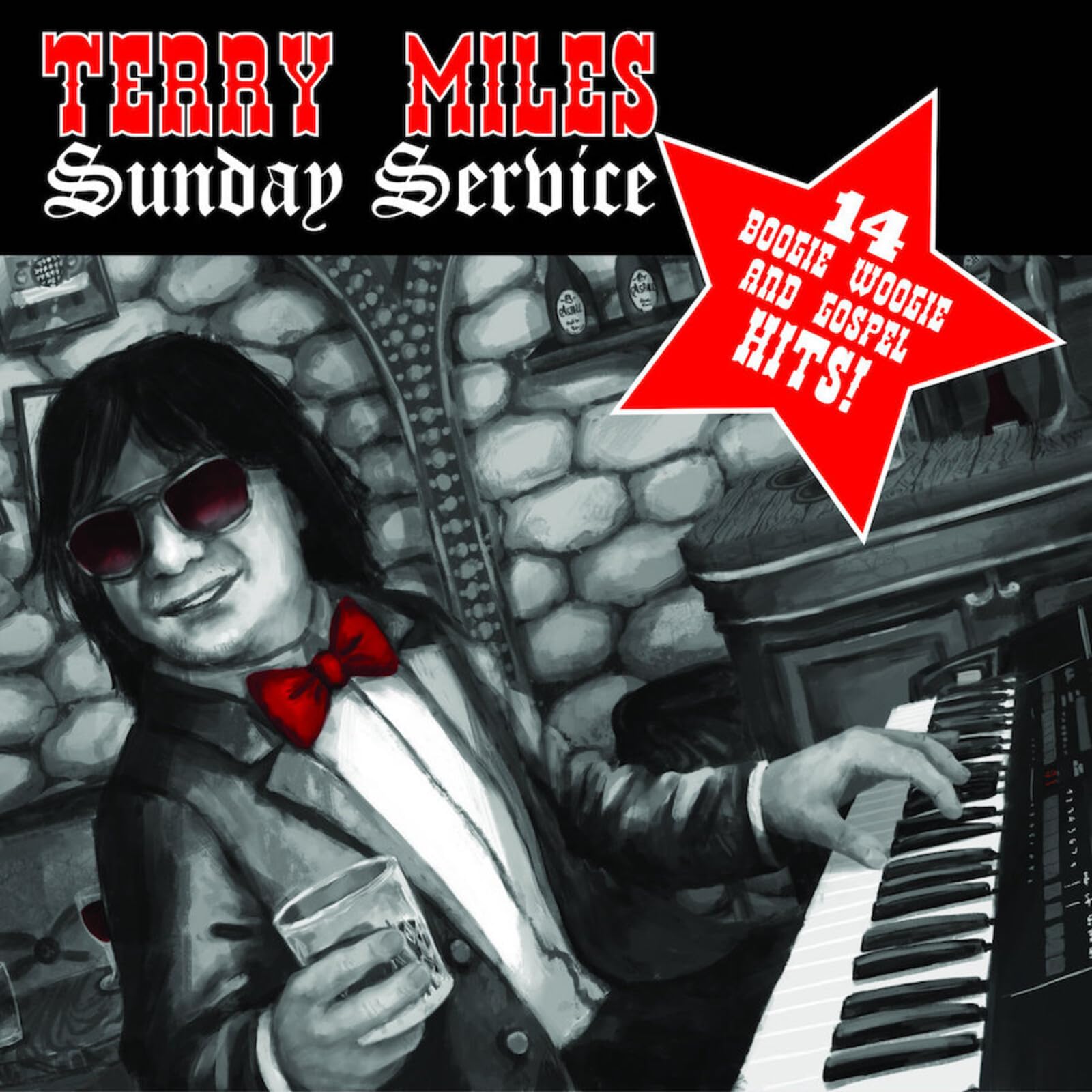 Terry Miles - Sunday Service [Colored Vinyl] (Red) (Uk) Vinyl Record Album Cover