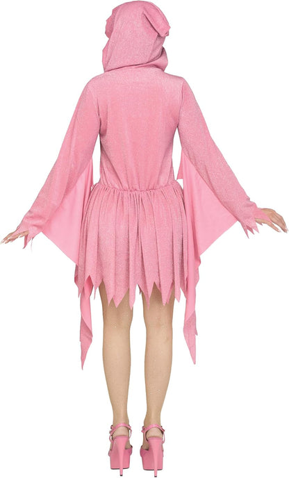 Ghost Face Adult Pink Glitter Costume