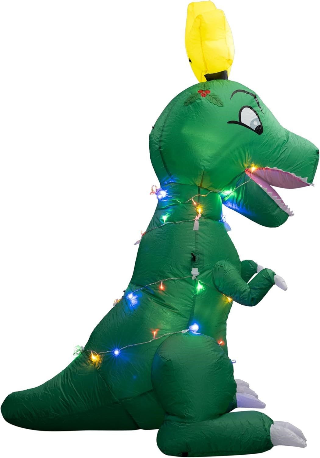 T-Rex Dino Funny Indoor/Outdoor Inflatable Light Up Xmas Season Yard Decoration