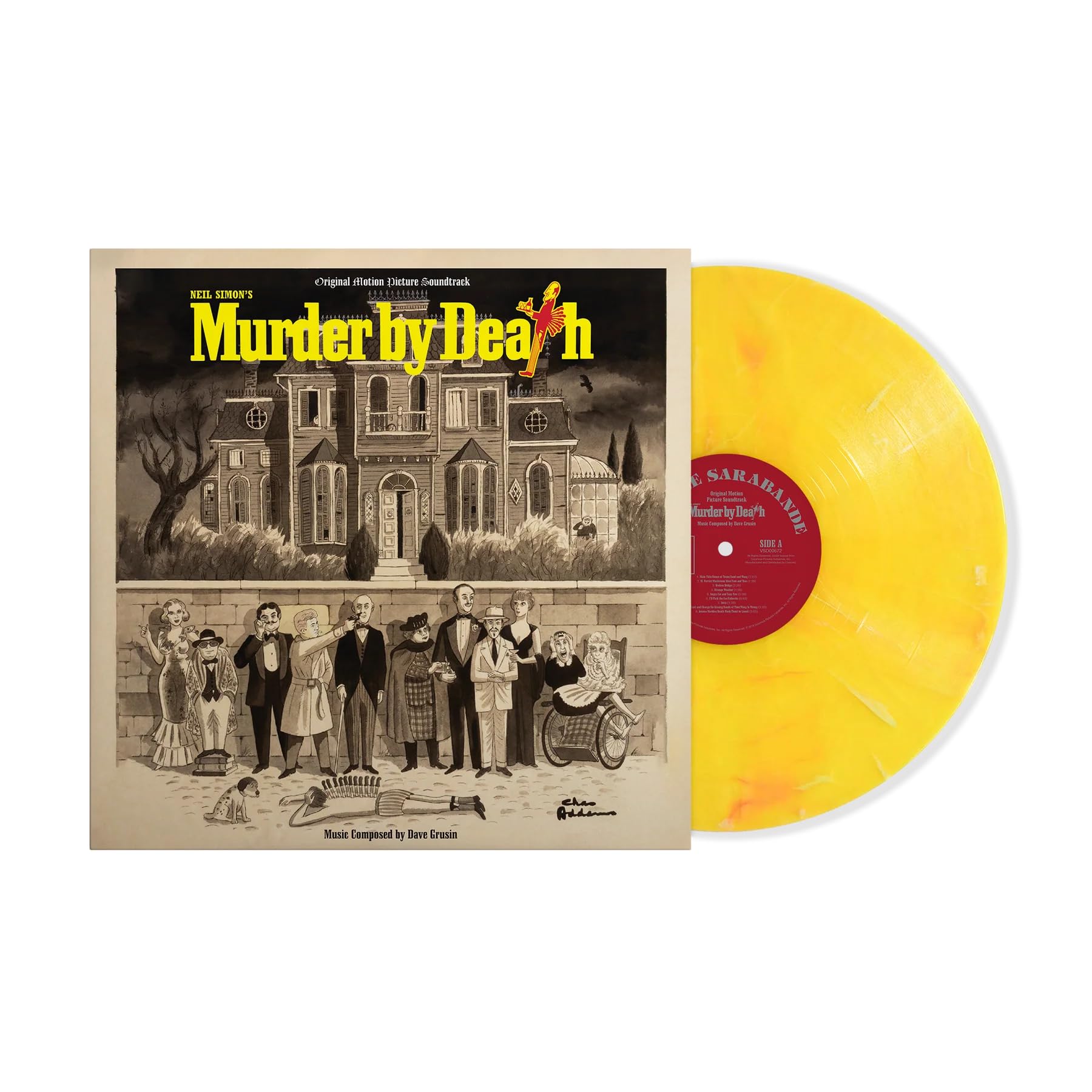 Dave Grusin (Colv) (Ltd) (Ylw) - Murder By Death - O.S.T. [Colored Vinyl] [Limited Edition] (Ylw) Vinyl Record Album Cover