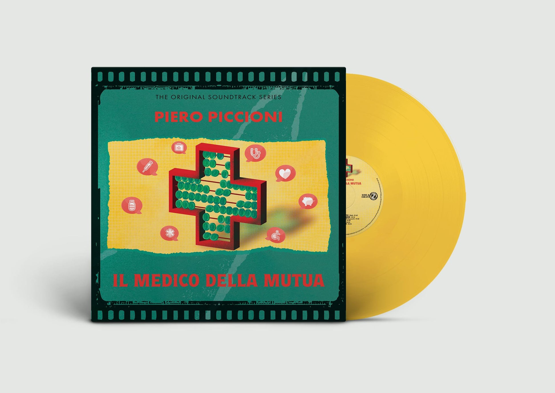 Piero Piccioni (W/Cd) (Colv) (Ylw) (Ita) - Il Medico Della Mutua - O.S.T. (W/Cd) [Colored Vinyl] (Ylw) Vinyl Record Album Cover