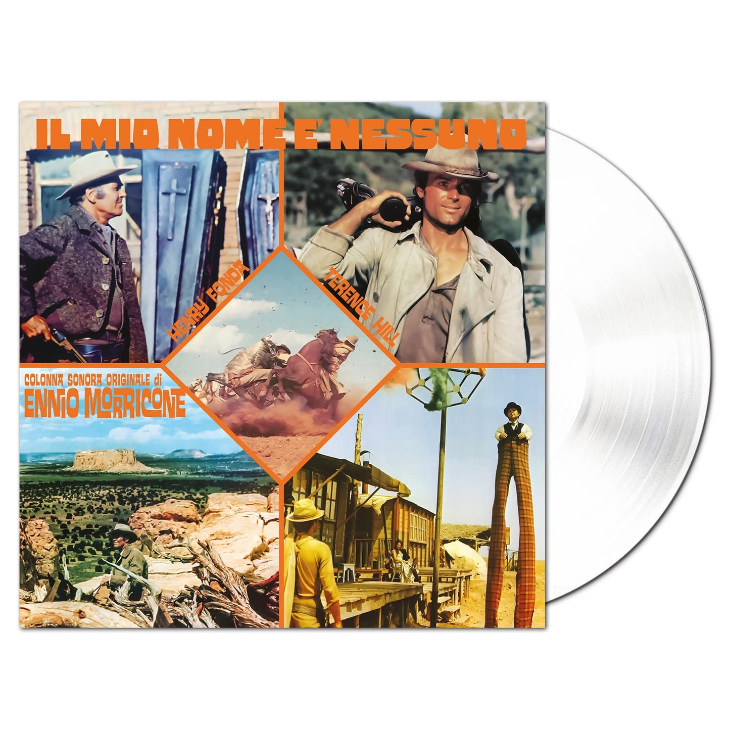 Ennio Morricone - Il Mio Nome / Nessuno [Clear Vinyl] (Gate) [Limited Edition] [180 Gram] Vinyl Record Album Cover