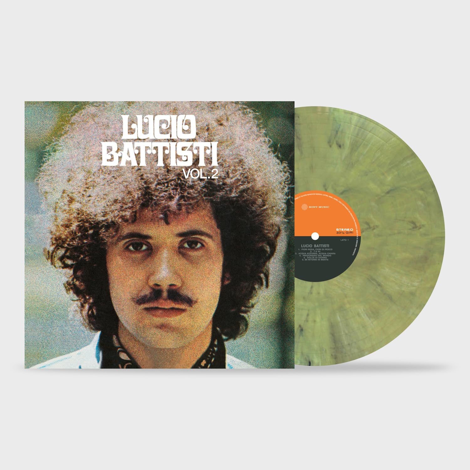 Lucio Battisti - Vol 2 (Blk) [Colored Vinyl] [180 Gram] (Wht) (Ylw) (Ita) Vinyl Record Album Cover