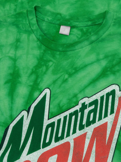 Mountain Dew Logo Tie Dye Mens T Shirt Officially Licensed Spider Kelly