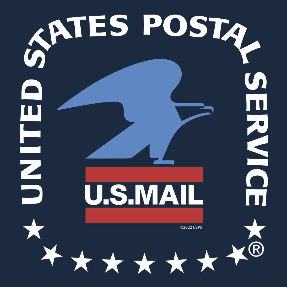 United States Postal Service U.S. Mail Eagle Mens T Shirt Officially Licensed Navy