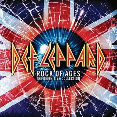 the album cover for Def Leppard - Rock Of Ages: The Definitive Collection [2 CD]