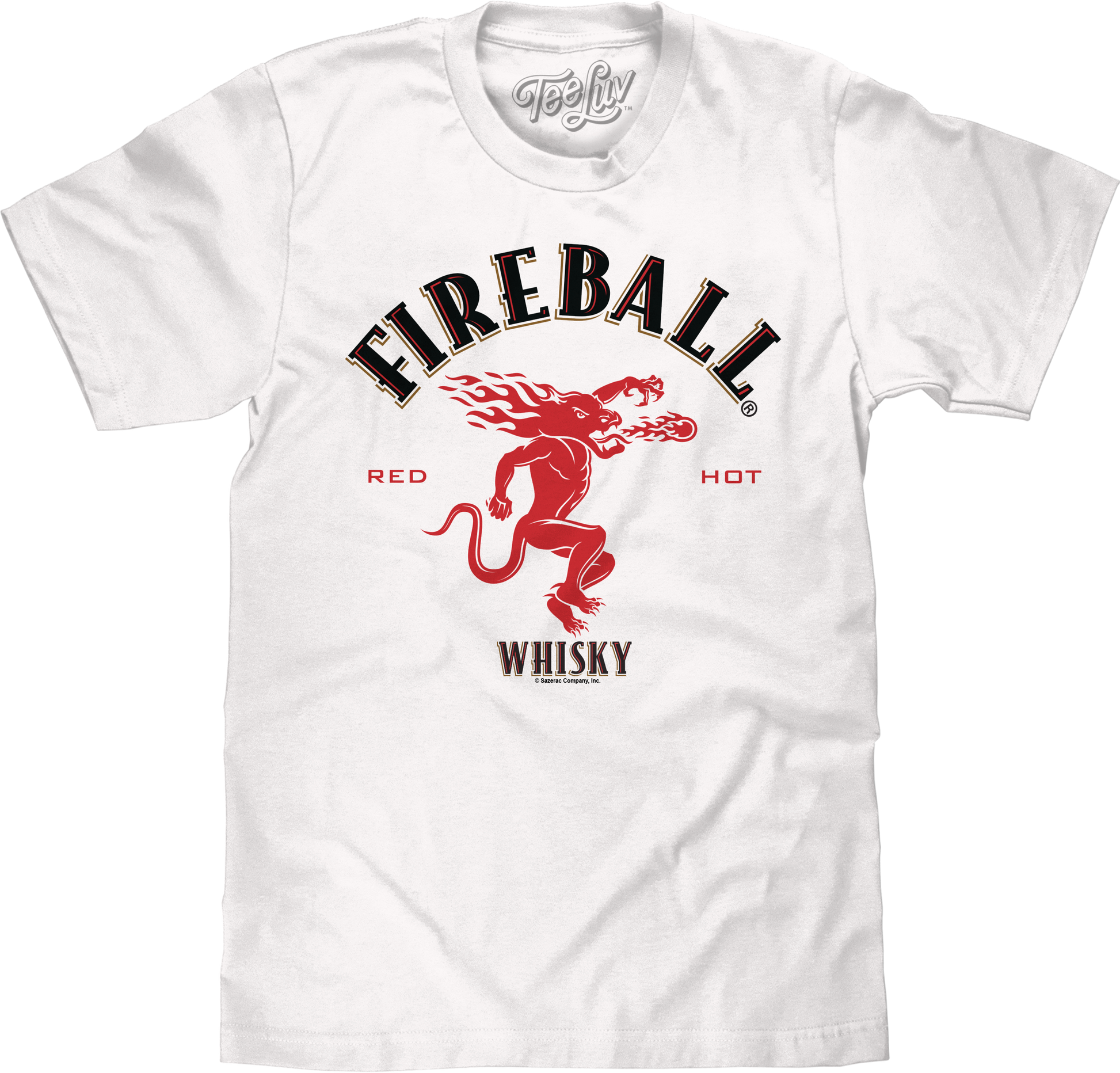 Fireball Whisky Dragon Logo T-Shirt - White