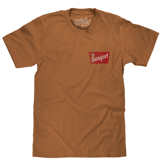 Coors Banquet Rodeo Bull Rider Front/Back Mens T Shirt Officially Licensed Brown Sugar