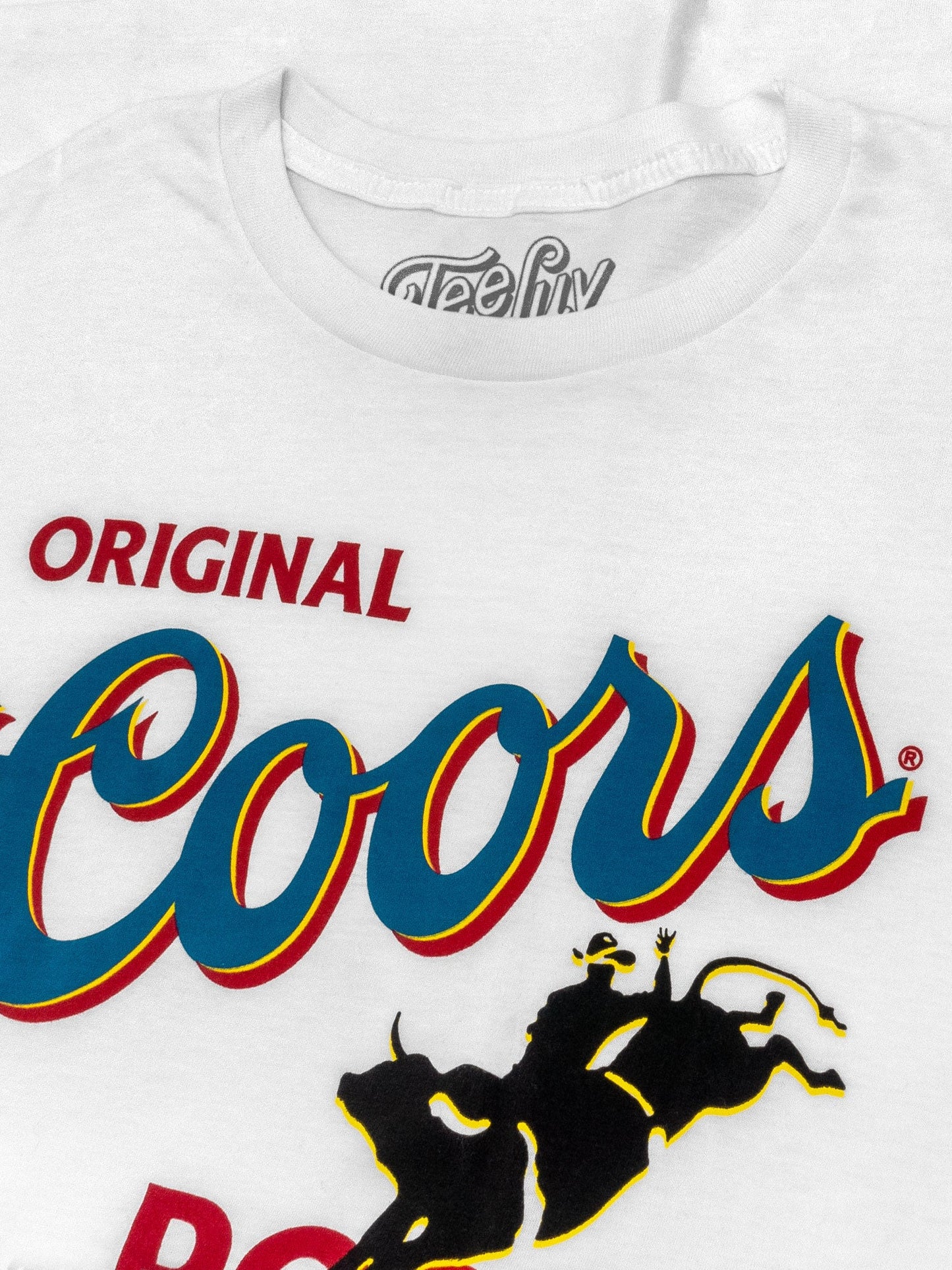 Coors Original Rodeo Beer Mens T Shirt Officially Licensed White