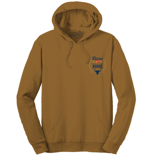 Coors Rodeo Hooded Sweatshirt Hoodie Officially Licensed - Brown