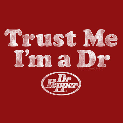 Dr Pepper Trust Me I'm a Doctor Mens T Shirt Officially Licensed Cardinal Red