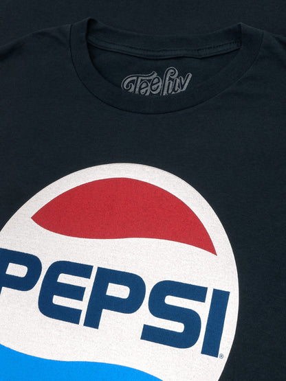 80s Pepsi Logo Mens T Shirt Officially Licensed Navy Blue