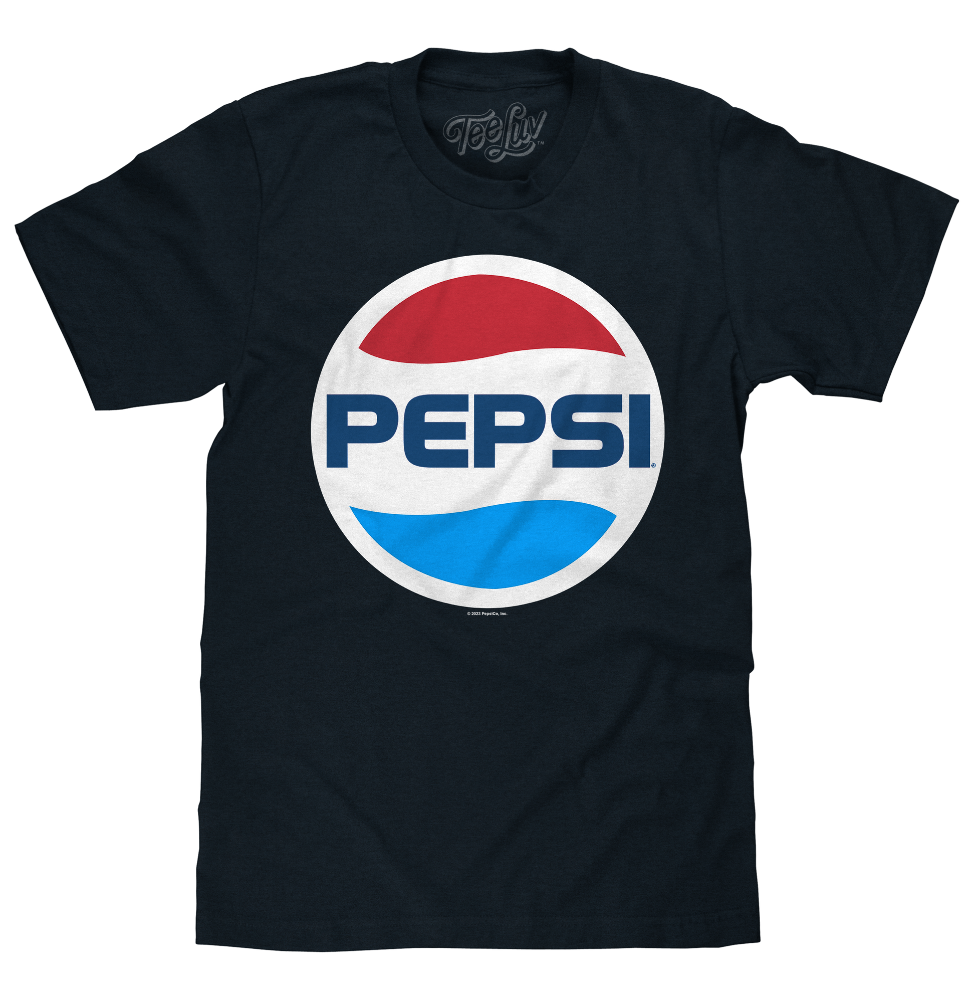 80s Pepsi Logo Mens T Shirt Officially Licensed Navy Blue