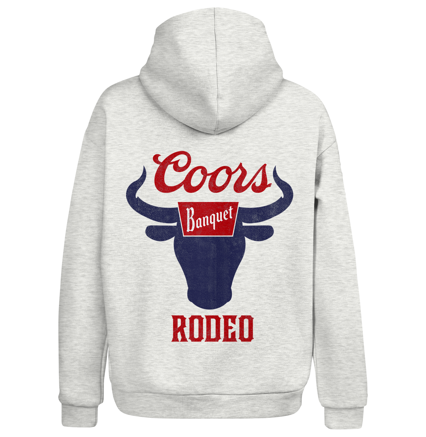 Coors Banquet Rodeo Hooded Sweatshirt Hoodie Officially Licensed - Gray