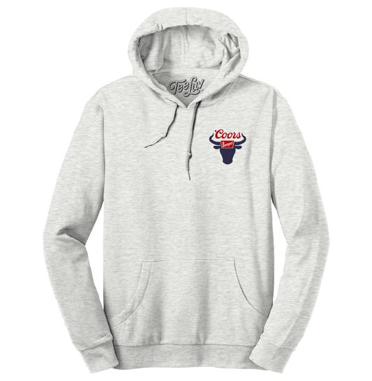 Coors Banquet Rodeo Hooded Sweatshirt Hoodie Officially Licensed - Gray