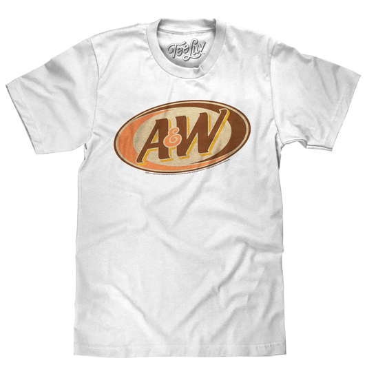 Retro A&W Root Beer Logo T-Shirt - White