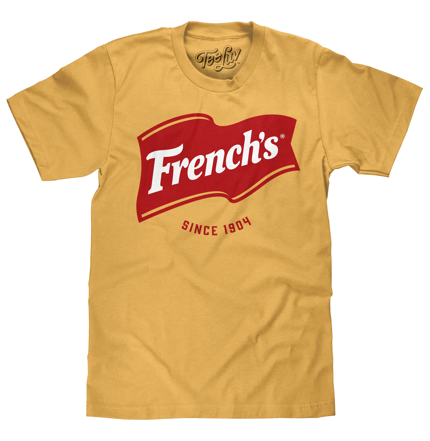 French's Mustard Since 1904 Mens T Shirt Officially Licensed Yellow