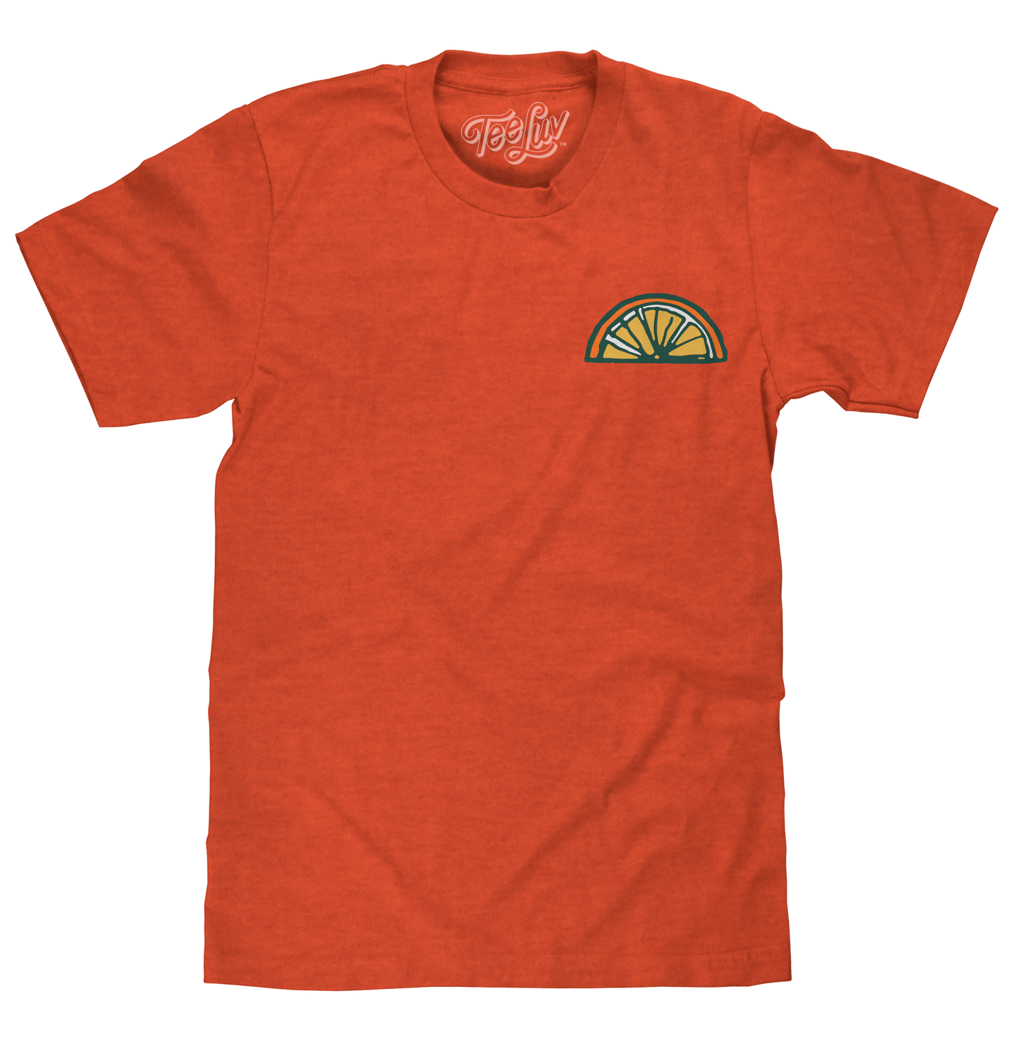 Orange Crush Soda Front and Back Print Mens T Shirt Officially Licensed Orange Heather