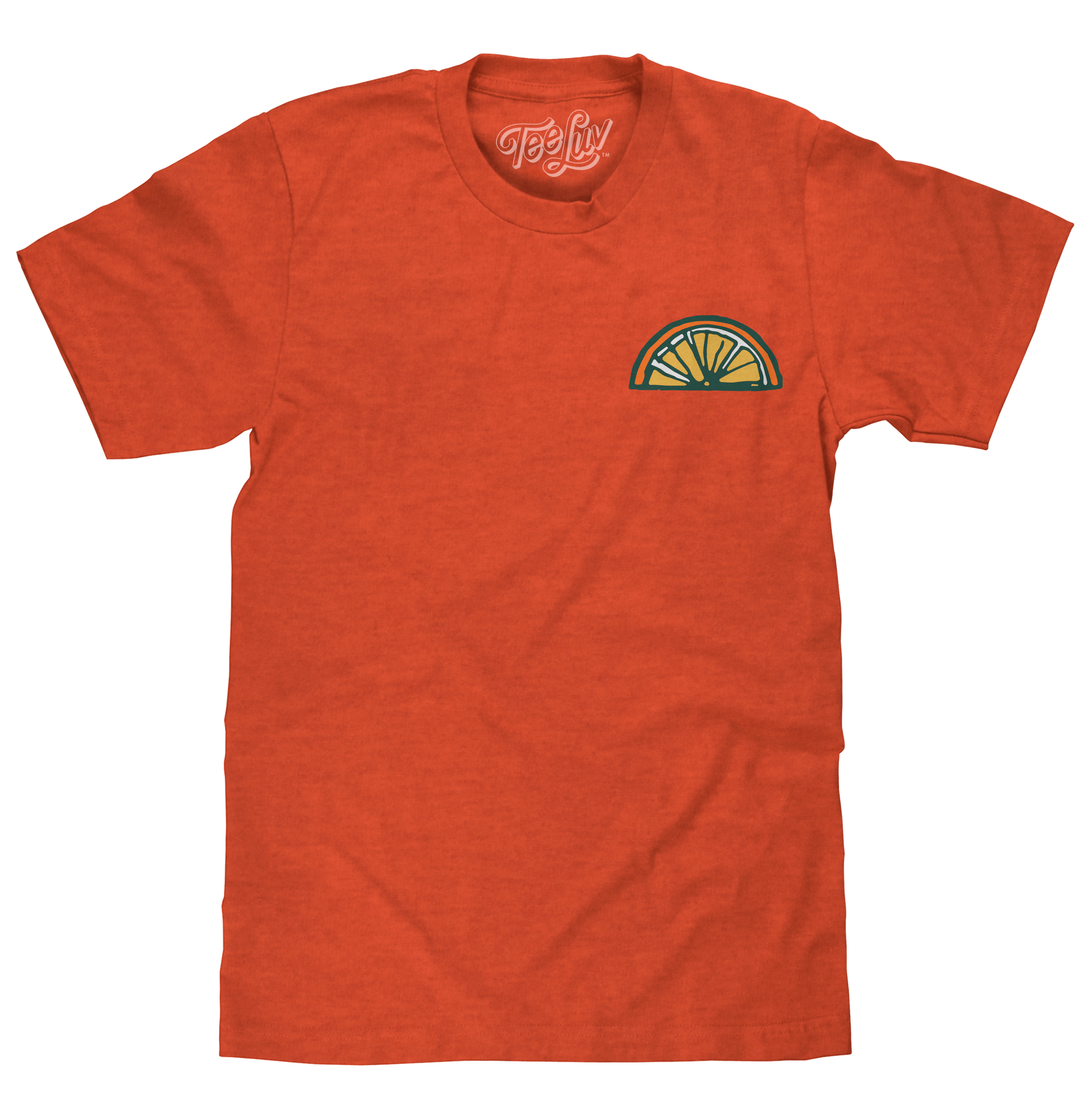 Orange Crush Soda Front and Back Print Mens T Shirt Officially Licensed Orange Heather