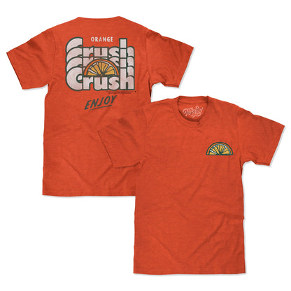Orange Crush Soda Front and Back Print Mens T Shirt Officially Licensed Orange Heather