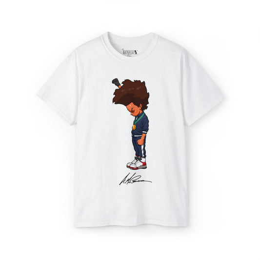 The Boondocks - Huey Fist White Eco Mens T Shirt