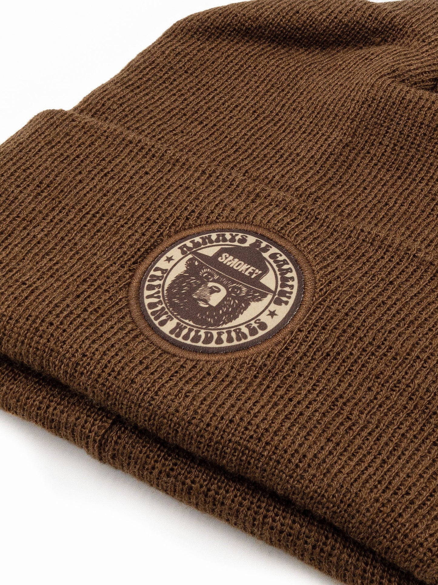 Smokey Bear Always Be Careful Prevent Wildfires Beanie Hat Officially Licensed - Brown