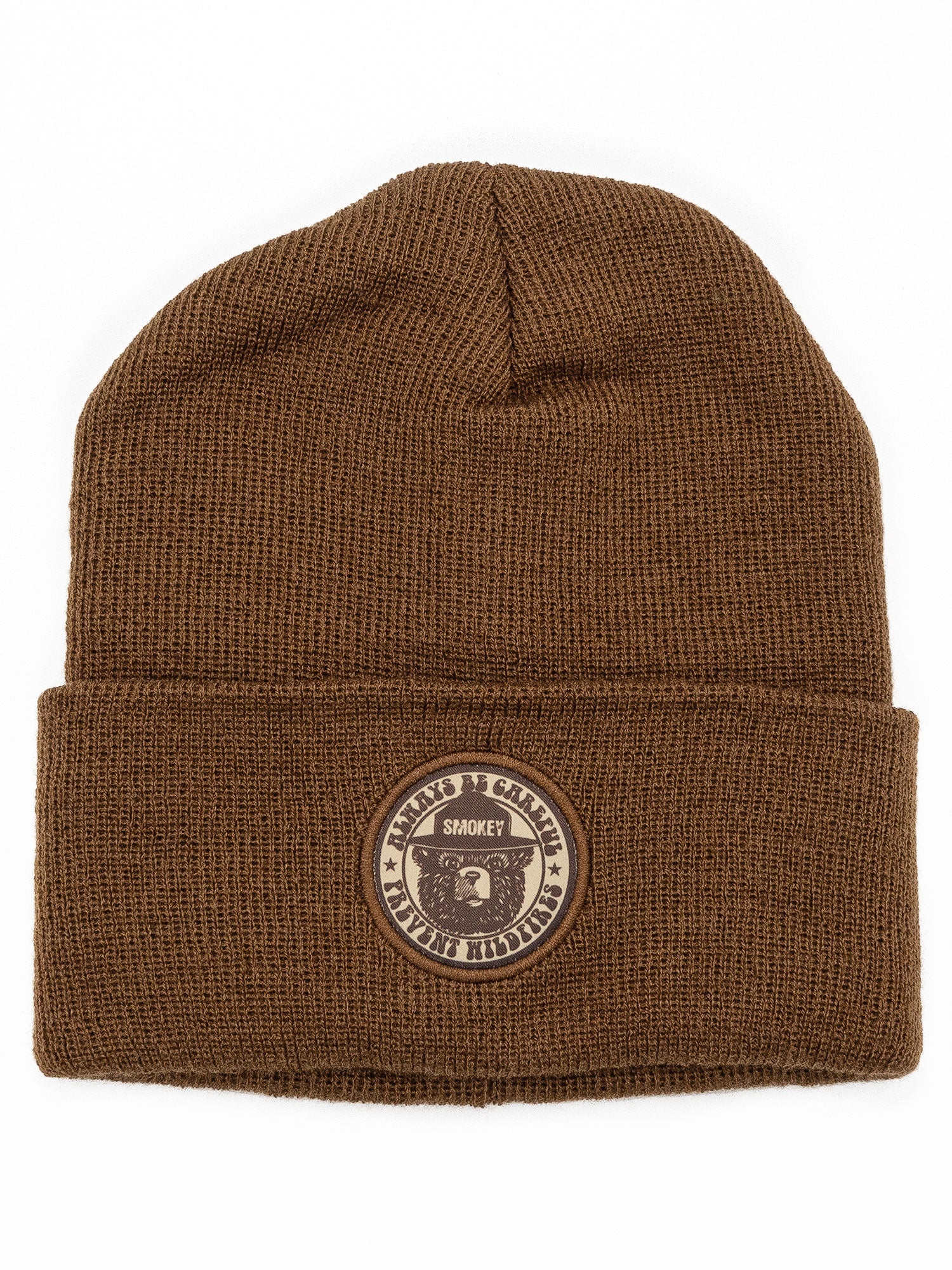 Smokey Bear Always Be Careful Prevent Wildfires Beanie Hat Officially Licensed - Brown