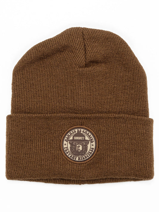 Smokey Bear Always Be Careful Prevent Wildfires Beanie Hat Officially Licensed - Brown