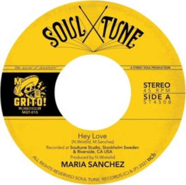 Maria Sanchez - Hey Love B/W Give Me Your Lovin - 7 Inch Vinyl Record