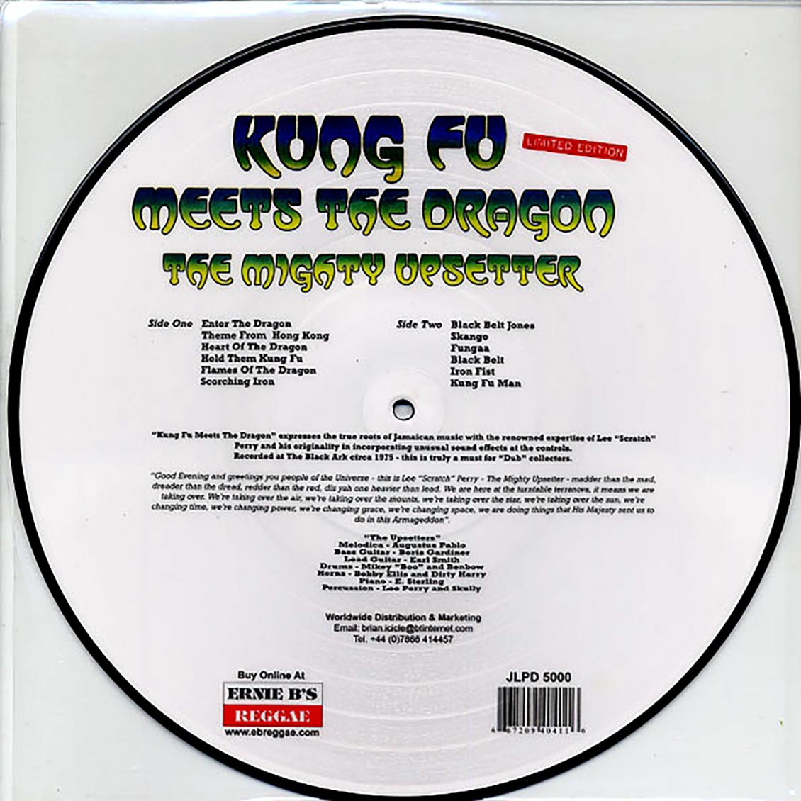 Lee Perry - Kung Fu Meets The Dragon (Picture Disc Edition) (ltd. 500 copies made) (picture disc) Vinyl Record