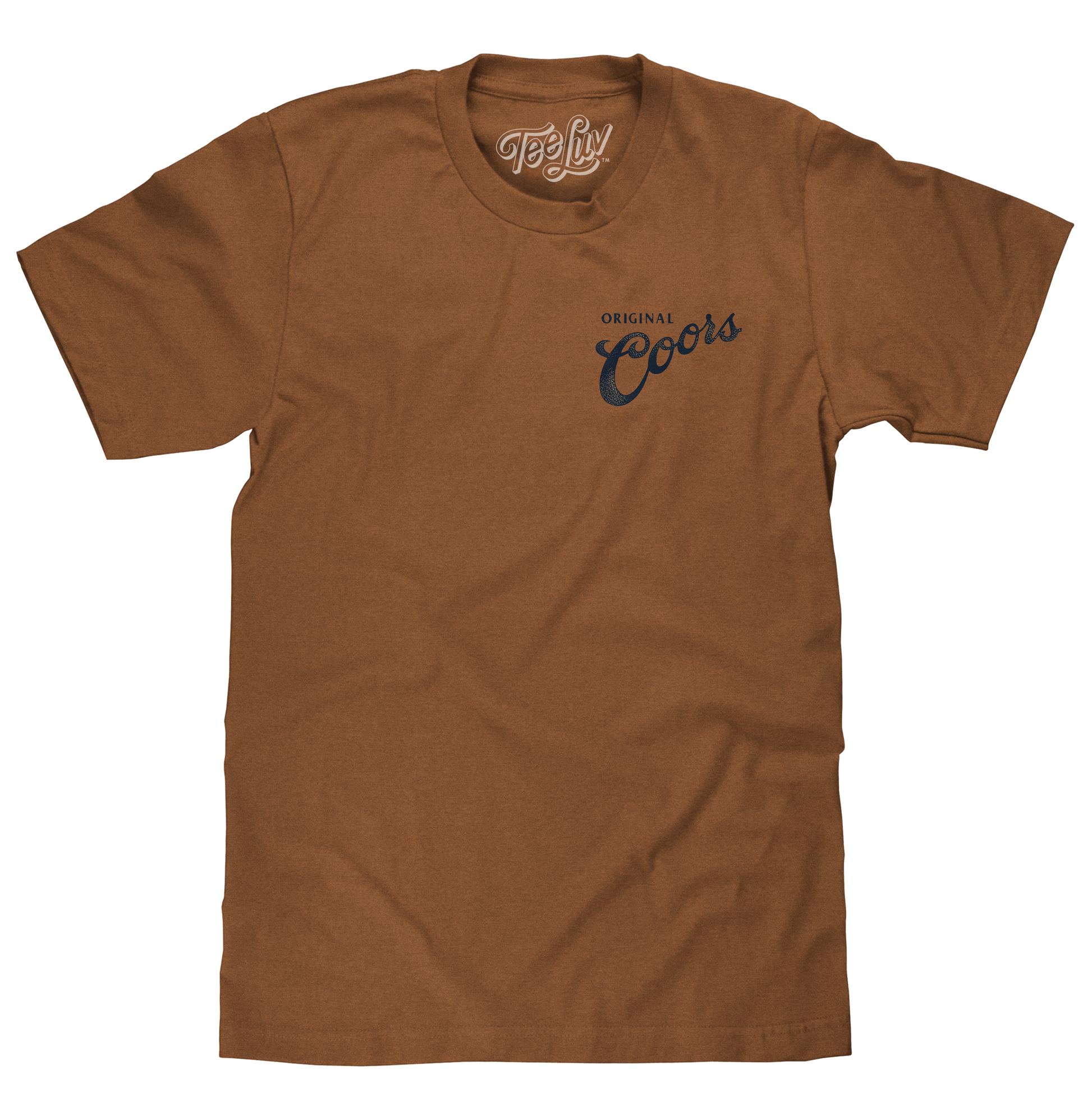 Coors Original Rodeo Cowboy Front/Back Mens T Shirt Officially Licensed Brown Sugar