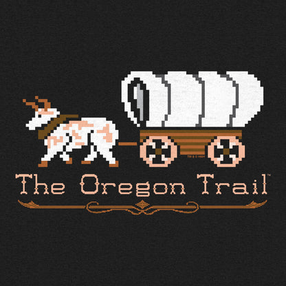 The Oregon Trail Shirt Video Game Logo Mens T Shirt Officially Licensed Black