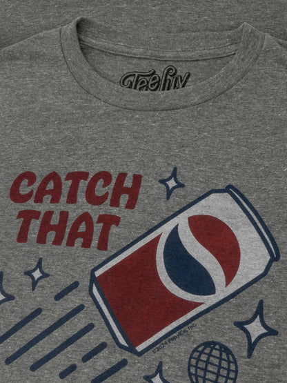 Retro Catch THat Officially Licensed Pepsi Spirit Soda Logo Mens T Shirt Officially Licensed Graphite Heather