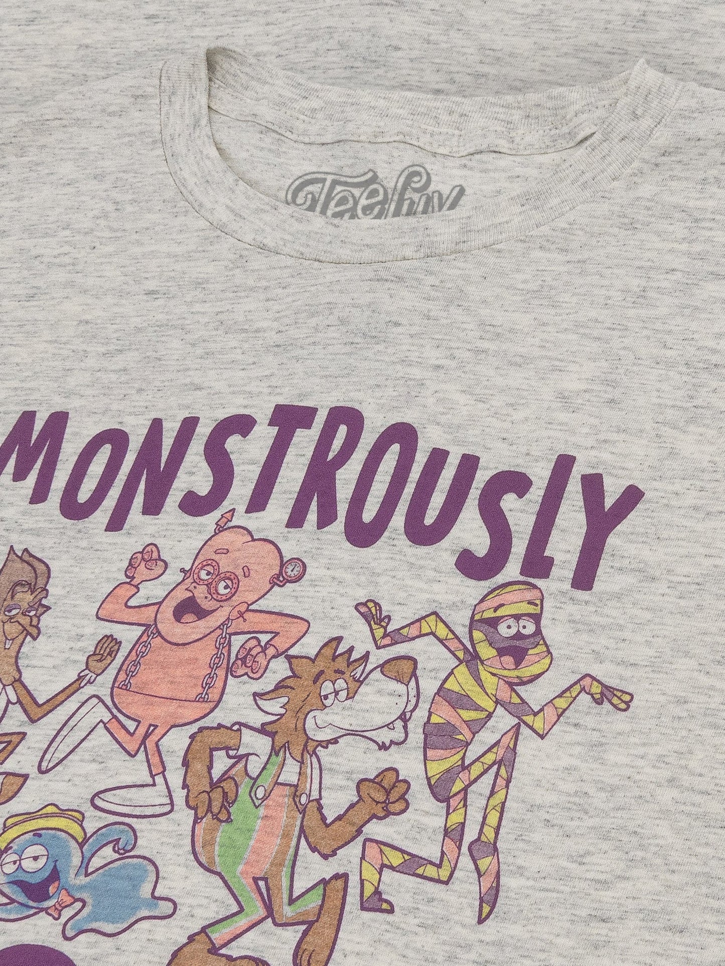 Monstrously Good General Mills Cereal Monster Cartoon Mascots Mens T Shirt Officially Licensed Heather Oatmeal