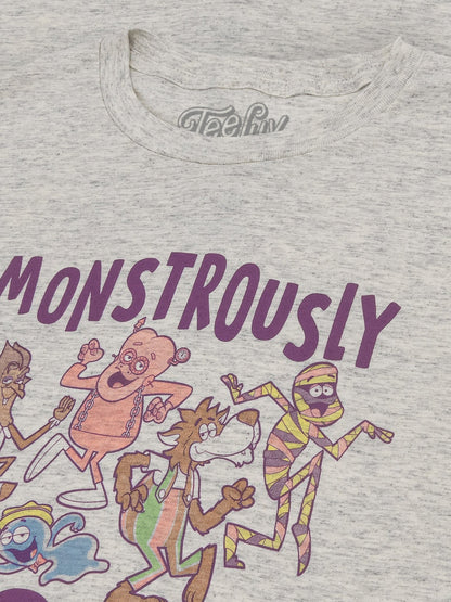 Monstrously Good General Mills Cereal Monster Cartoon Mascots Mens T Shirt Officially Licensed Heather Oatmeal