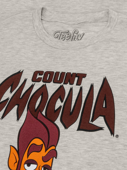 Retro Count Chocula Monster Cereal Mascot Mens T Shirt Officially Licensed Oat Heather